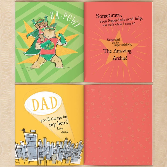 Livre super papa Cadeau de fête des pères personnalisé pour les papas d'un  enfant, d'un fils, d'une fille -  France