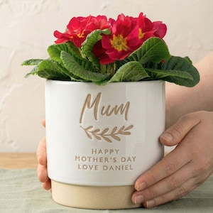 Personalised Mother’s Day Engraved Plant Pot for Mum
