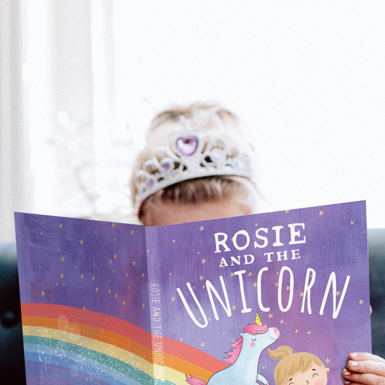 Personalised Unicorn Story Book for children, Baptism, New baby, Baby birthday, Stocking filler, Godparent gift, Grandchild, Christmas gift 