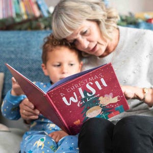 Personalised Christmas Wish Book - First Baby&#39;s Christmas Gifts, Xmas Eve Box Fillers, Stocking Stuffers for Boys and Girls, Kids Gift Ideas