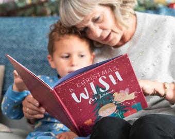 Personalised Christmas Wish Book - First Baby&#39;s Christmas Gifts, Xmas Eve Box Fillers, Stocking Stuffers for Boys and Girls, Kids Gift Ideas