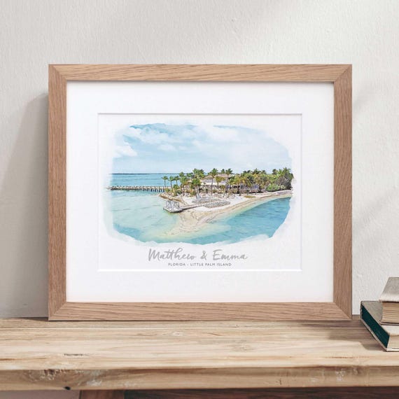 Personalised Watercolour Wedding Venue Sketch, Hand Drawn Building Illustration, Wedding Gift for Couple