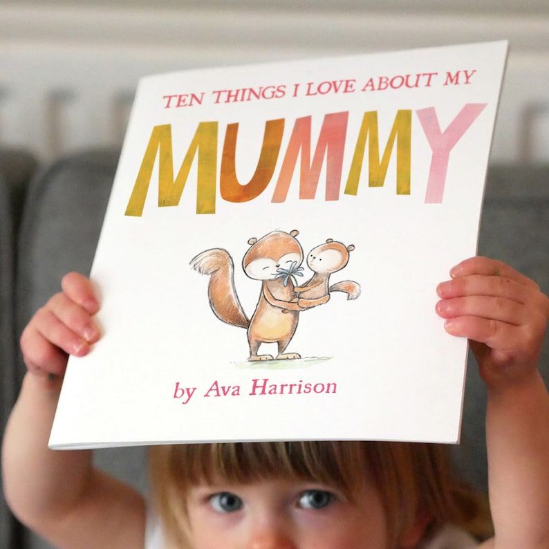 Reasons We Love Mommy Personalised Softcover Book, Unique Mother's Day Gift, Read together children's story 10 things we love about Mum image 1