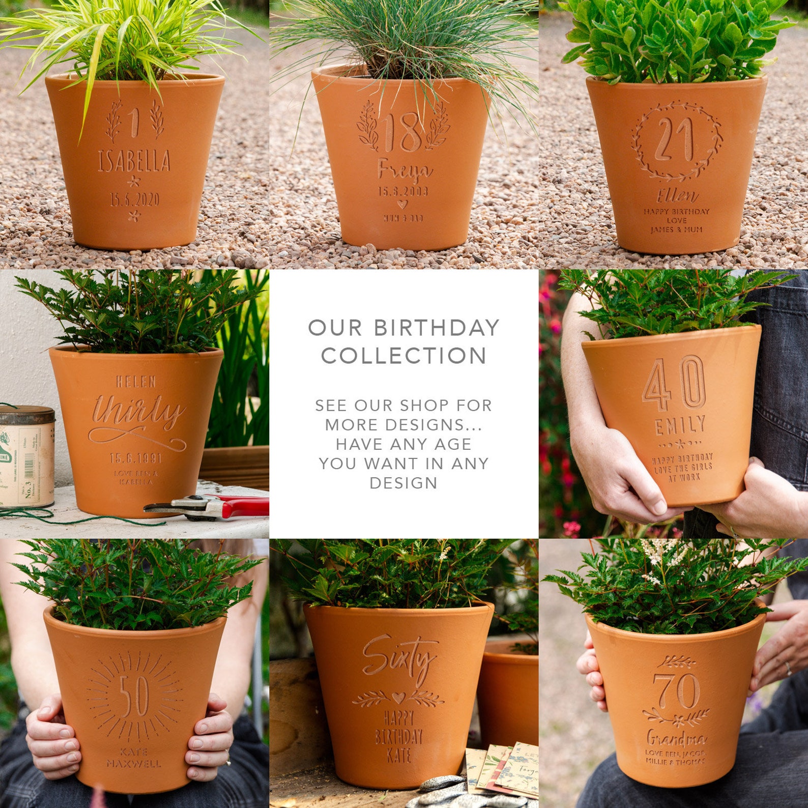 80th Birthday Personalised Plant Pot 80th for Gardeners Etsy UK