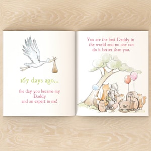 Personalised New Dads Book from baby, A story for my Daddy, First fathers Day gift, Thank you from baby to the best Dad, a very special gift image 4