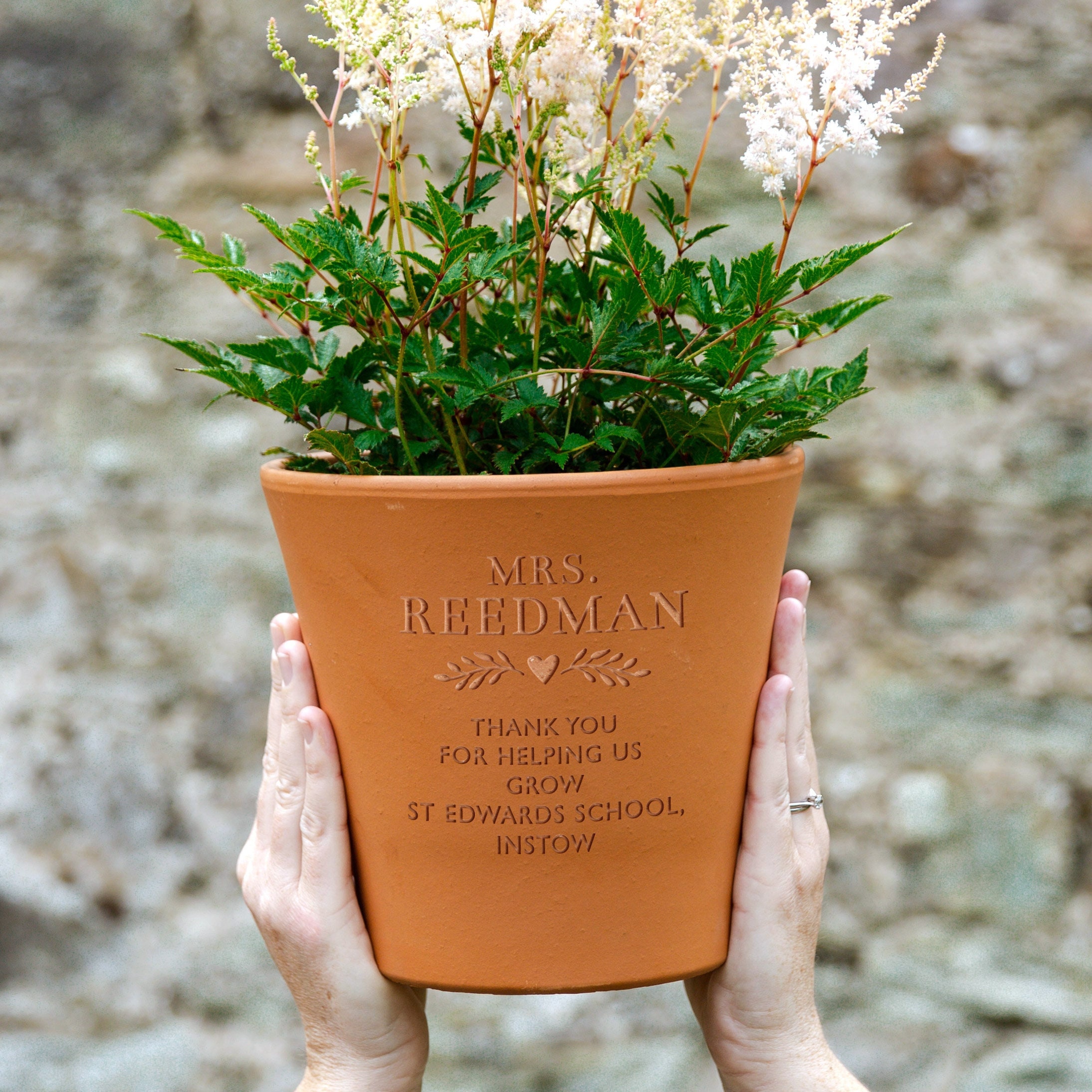Pot de fleur en terre cuite de retraite gravé personnalisé, cadeau de  départ sur mesure accessoire de jardin pour amis et collègues de travail -   France