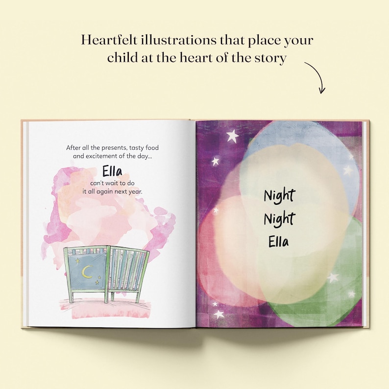 Personalised First Birthday Storybook with Name - Custom Keepsake Gift for Boys & Girls, Perfect 1st Birthday Present for 1-Year-Olds image 17