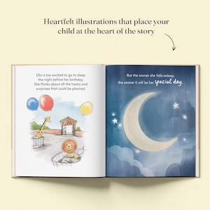 Personalised First Birthday Storybook with Name - Custom Keepsake Gift for Boys & Girls, Perfect 1st Birthday Present for 1-Year-Olds image 11