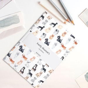 Personalised Dog Lovers Notebook - Gorgeous Journal for pet owners,   for family & friends, Perfect for Mother's Day or Xmas!