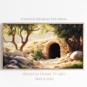 Könnte beinhalten: Ein Steinbogen mit einer dunklen Öffnung führt durch eine felsige Landschaft. Üppige grüne Bäume rahmen die Szene ein, mit Sonnenlicht, das durch die Blätter fällt. Das Bild vermittelt ein Gefühl von Geheimnis und Abenteuer.