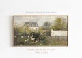 Spring FRAME TV Art, Cottage Rose Garden, Summer Oil Painting, Farmhouse Frame TV Art, Cottagecore Wall Art Decor, Digital Download