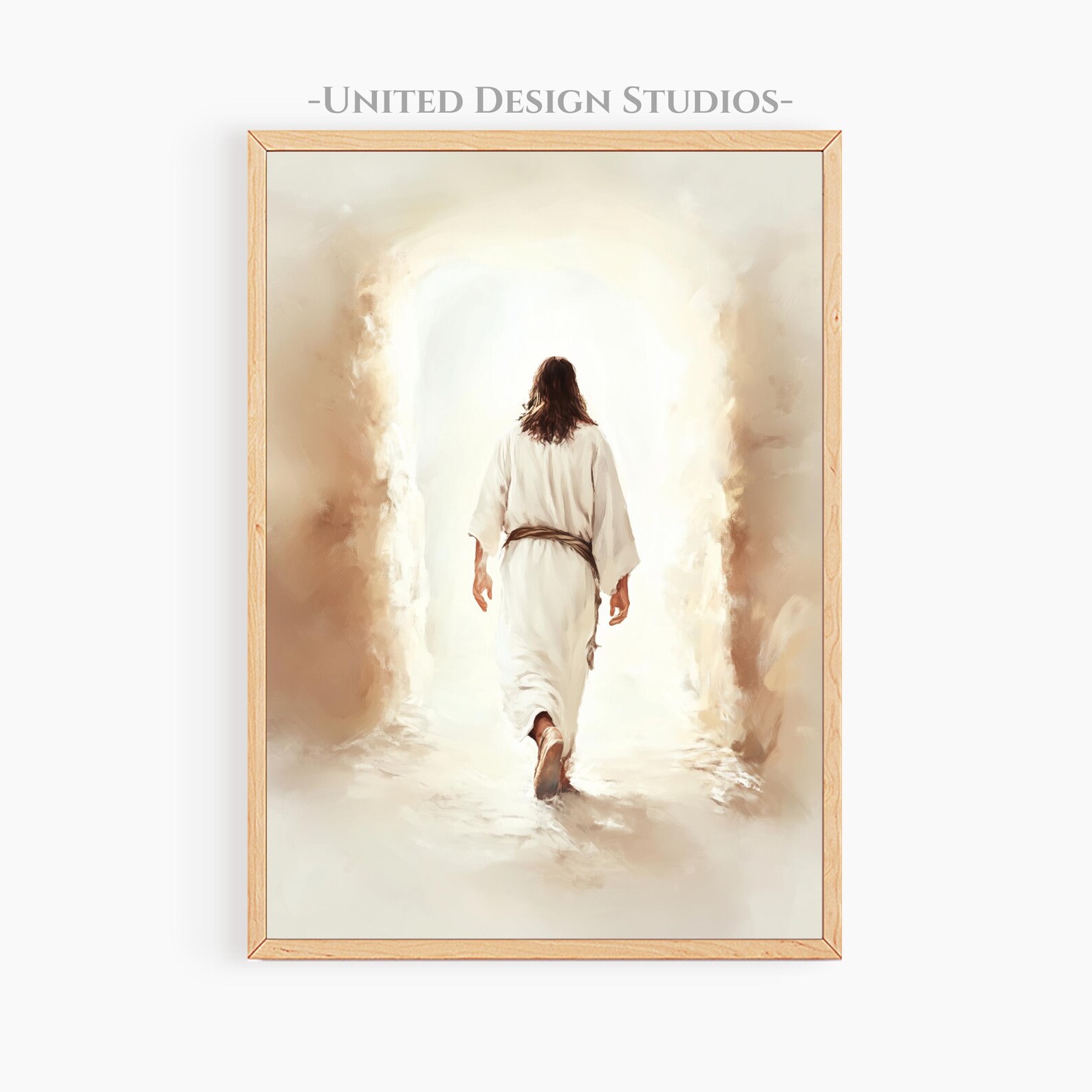 Jesus Walking Out of the Tomb, Resurrection Art, "he is Risen ...