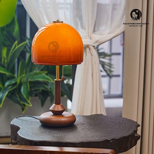 Handmade Small Wood Table Lamp,Japandi Nightstand Little Lamp,Bedroom Living Room Kitchen Rustic Cozy Decor,Wooden table lamp,Home Decor