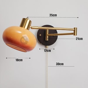 Einstellbare Plug-in Wandleuchte Licht, Swing Wandleuchte Licht, Plug-in Wandleuchte Licht, minimalistische Wandleuchte Licht, minimale Wandleuchte Licht