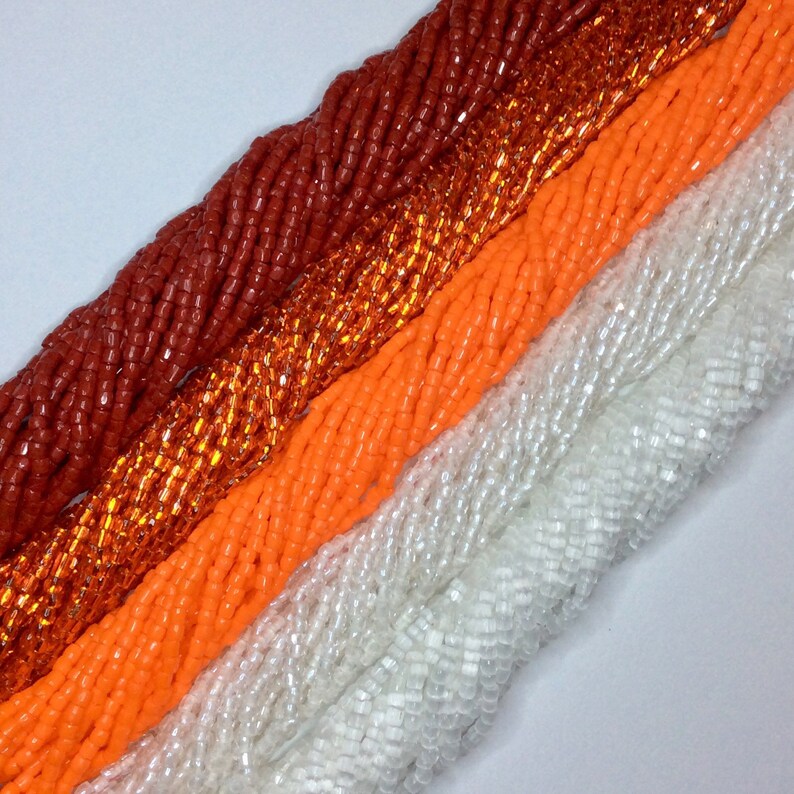 Winter Fire Mix 100 3 Cut Preciosa Seed Beads 5