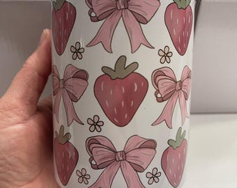 Strawberry theme 10oz mini tumbler