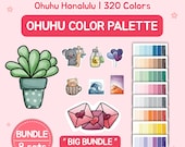 Ohuhu Color Palette for 320 Markers | New & Old Code | Marker Color Guide | Monochrome Theme | BiG Bundle