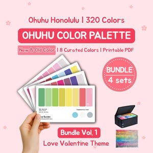 Ohuhu Color Palette for 320 Markers | New & Old Code | Love Valentine Theme | Bundle Vol1