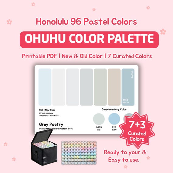 Ohuhu Honolulu イラストマーカー 96パステルカラー