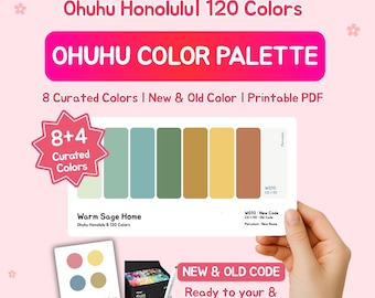 Ohuhu Color Palette for 120 Markers | New & Old Code | Basic Color Theme | Cozy Vibe