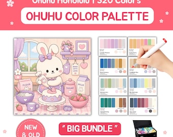 Ohuhu Color Palette for 320 Markers | Wedding Theme | New & Old Code  | BIG BUNDLE