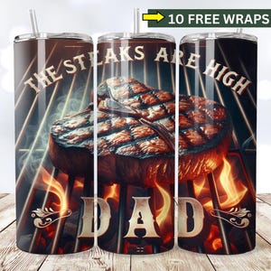 Chef Dad Tumbler Wrap, 20oz Skinny SEAMLESS Tumbler Sublimation Design, BBQ Tumbler Wrap, png File Digital Download, Funny BBQ Quote Png
