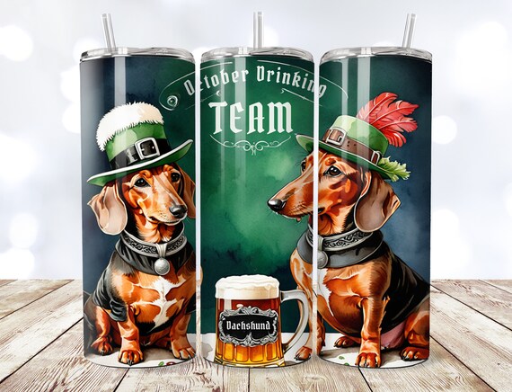 October Beer dog Png, October Beer Festival PNG, SEAMLESS wrap, German beer festival, drinking team png, German dachshund sublimation