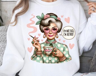 Funny Old Lady PNG, Sassy Grandma 20 Oz Skinny Tumbler Sublimation Design, Funny Grammy Tumbler Design, Funny Mother's Day PNG, Grandma PNG