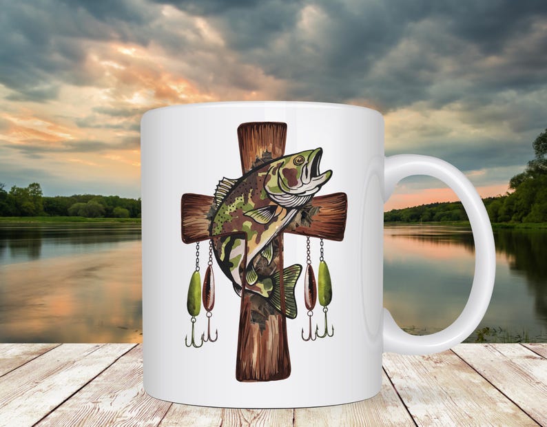 Camo Cross Fishing Png, Christian Fishers of Men Png, Bible Nature ...