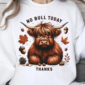 Grumpy Highland Cow PNG, Cranky Coffee Lover Png, Fluffy Cow Grumpy Humor Graphic Sublimation Design, Cow Lover Png, Funny Highland Cow