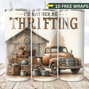 I&#39;d Rather be Thrifting Png, Antique Thrifting Sublimation Design, Flea Market Hunting Digital Design, Garage Sale Png, Junk Queen Png