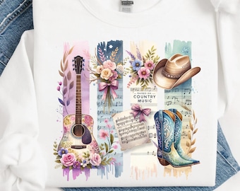 Raised On Country Music PNG, Country PNG, Raised On 90's Country Sublimation DTG, western png, Rustic Cowgirl Png, Instant Download