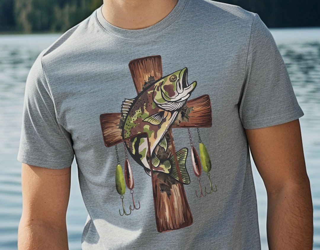 Camo Cross Fishing Png, Christian Fishers of Men Png, Bible Nature ...