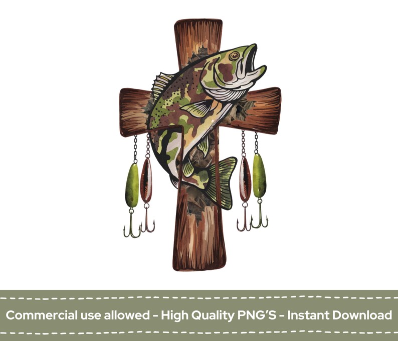 Camo Cross Fishing Png, Christian Fishers of Men Png, Bible Nature ...