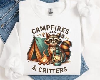 Funny Camping Nights PNG: Family Shirt Sublimation Design (Digital Download