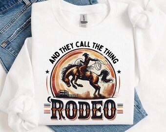 Llama a la Cosa Rodeo PNG: Diseño de camisa occidental de moda (Descarga digital)