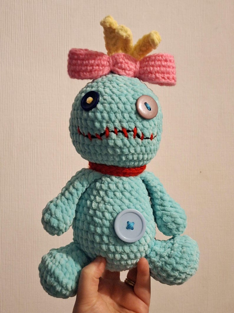 Cute Crochet Stitches Voodoo Doll Plushie image 1