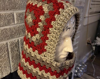 Granny Square Balaclava Hood