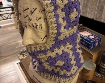 Granny Square Balaclava Hood