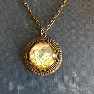 Japanese Man Pendant Necklace