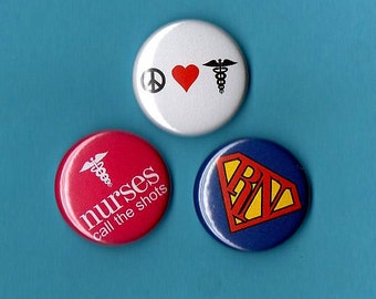 NURSES buttons u pick any 6