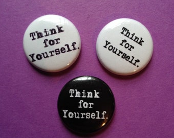 Think For Yourself Magnets set of 3