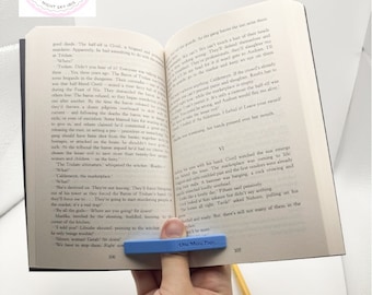 Personalized Thumb Book Page Holder, 3D Printed