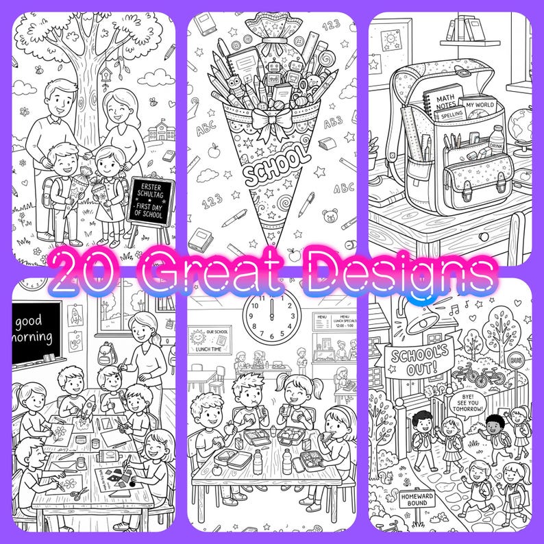 First Day Of School Coloring Pages — Example 6 First Day Of School Coloring Pages — Example 6