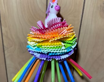 Unicorn Paper and Straws Toy for most birds