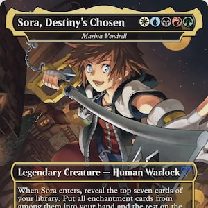 Sora, Destiny&#39;s Chosen [Proxy / Orica] – Magic the Gathering Kingdom Hearts Inspired -  Fan-Made TCG for Casual Play