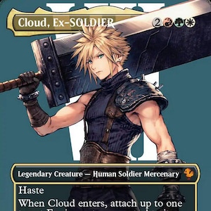 Cloud, Ex-SOLDIER [Proxy / Orica] – Magic the Gathering Final Fantasy -  Fan-Made TCG for Casual Play