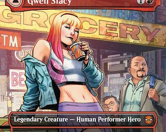 Gwen Stacey [Proxy / Orica] - Magic the Gathering Marvel&#39;s Spider-Man Eternal - Von Fans erstelltes TKG für Casual Play