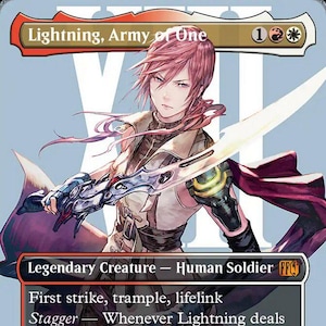 Lightning, Army of One [Proxy / Orica] – Magic the Gathering Final Fantasy -  Fan-Made TCG for Casual Play