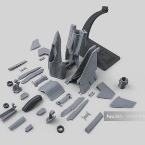 F-35 Lightning II Desk Model Kit with Stand | Stunning Precision 3D Printed 1/72 Scale Lockheed Martin F-35 Replica | Collectible Desk Model